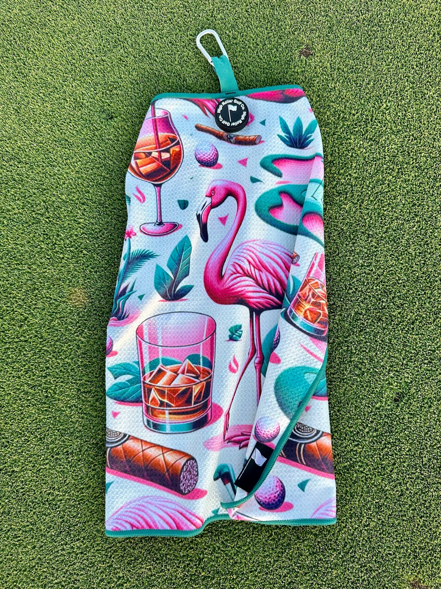 The Spanish Flamingo Golf Towel